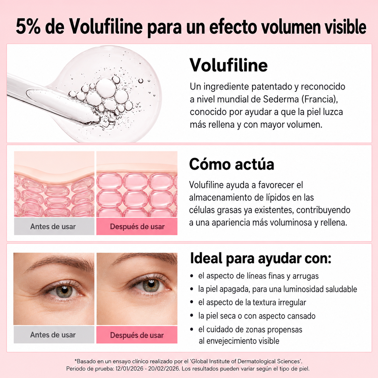 Bálsamo Multiactivo de Colágeno Rosa con PDRN para un Efecto Volumen
