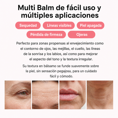 Bálsamo Multiactivo de Colágeno Rosa con PDRN para un Efecto Volumen