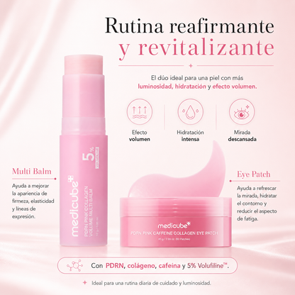 Bálsamo Multiactivo de Colágeno Rosa con PDRN para un Efecto Volumen