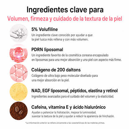 Bálsamo Multiactivo de Colágeno Rosa con PDRN para un Efecto Volumen
